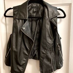 Faux Leather Vest 2/$20
